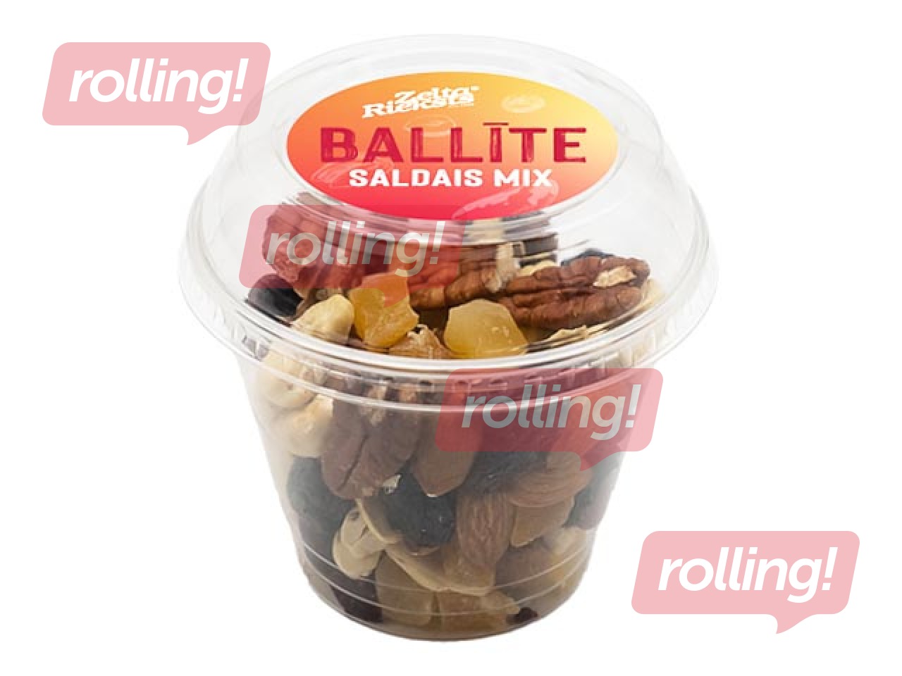 Pähkli ja kuivatatud puuviljade segu Ballīte mangoga 130 g