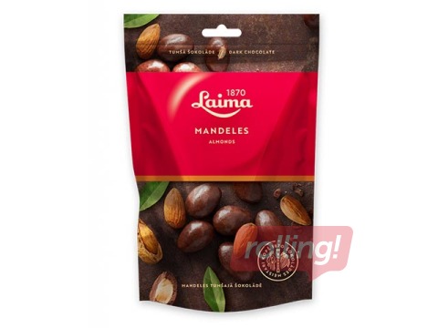 Almonds in dark chocolate Laima, 140 g