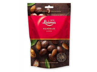 Almonds in dark chocolate Laima, 140 g