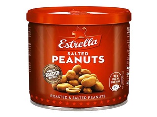 Soolatud maapähklid metallpurgis, Estrella, 140 g