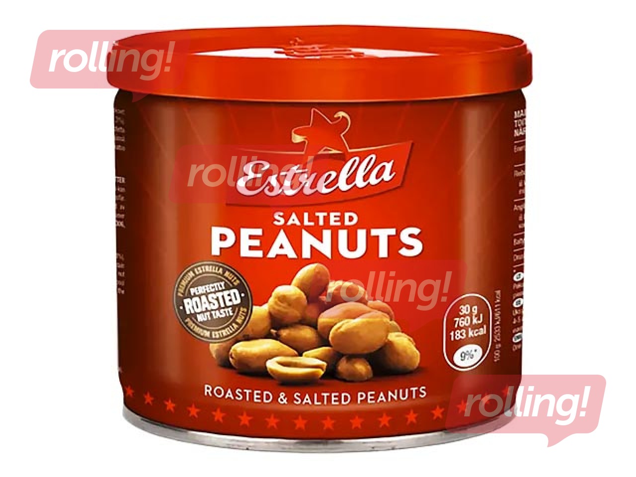 Soolatud maapähklid metallpurgis, Estrella, 140 g