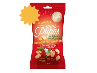 Minipupas Pupuchi ar krējumu un piri piri pipariem, grauzdētas, 50g