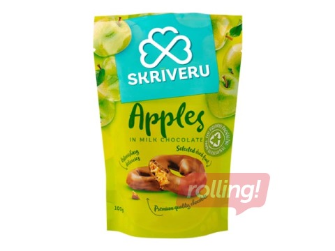 Apples in milk chocolate Skriveri, 100g