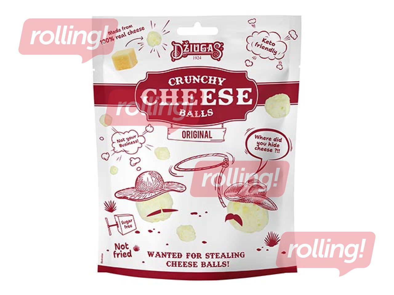 Krõbedad juustupallid, Džiugas, 40 g