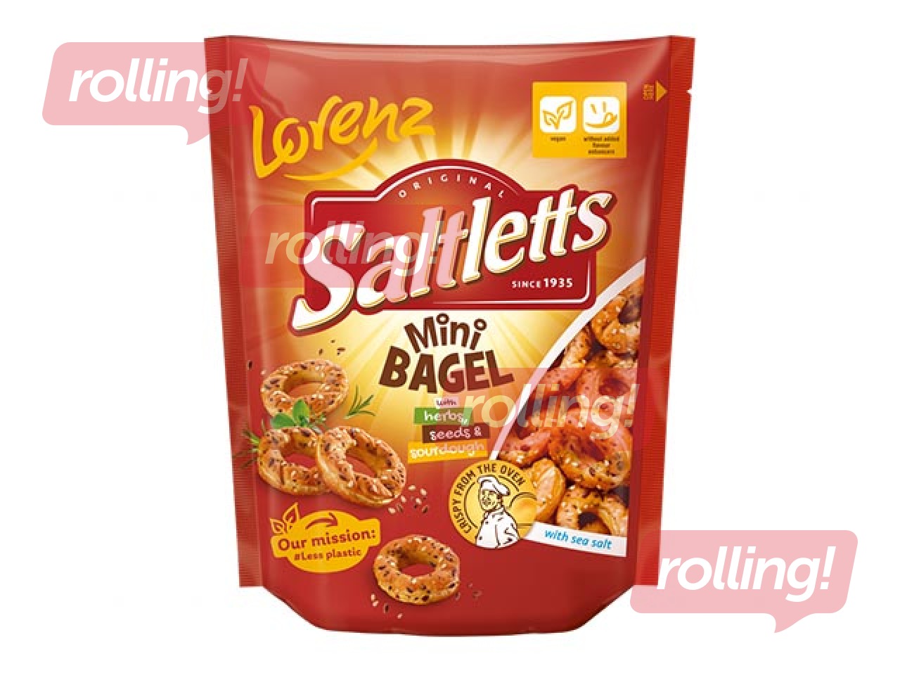 Soolased küpsised Lorenz, Mini bagel, 100g