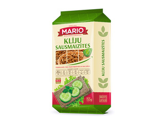Crispbread, Mario, bran, 155g