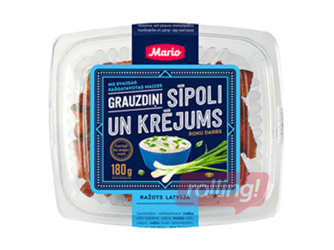 Krutoonid, Mario, sibula ja hapukoorega, 180g
