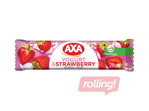 Musli batoon, AXA, jogurti ja maasikatega, 25g