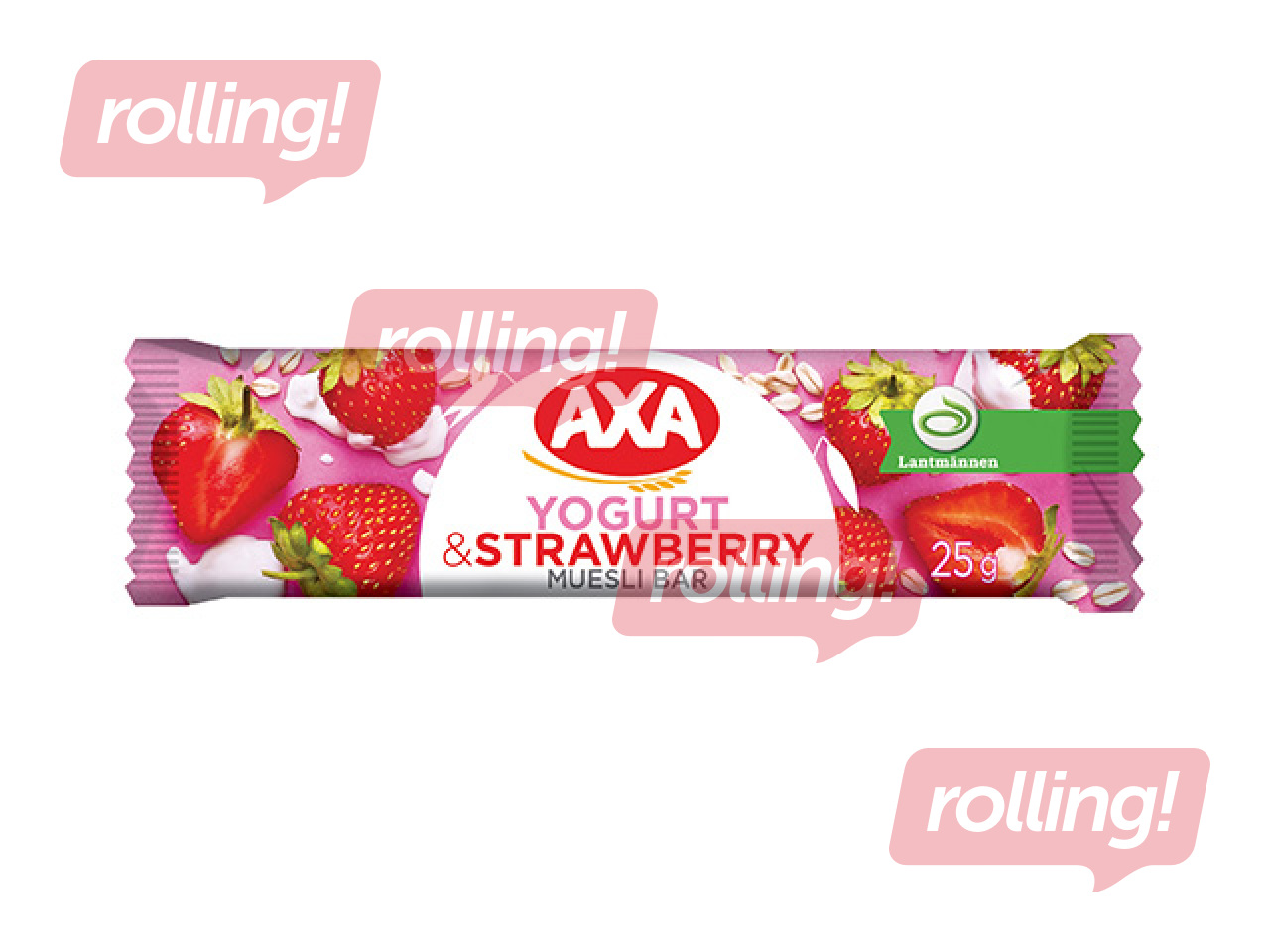 Musli batoon, AXA, jogurti ja maasikatega, 25g