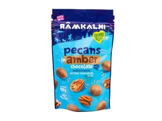 Pekanipähklid Rāmkalni, Amber šokolaadis soolaga, 80g