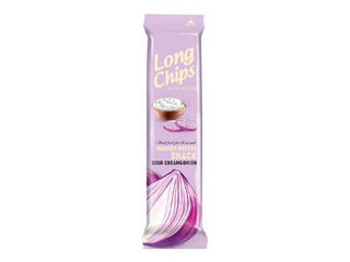 Чипсы Long Chips, со вкусом сметаны и лука, 75г