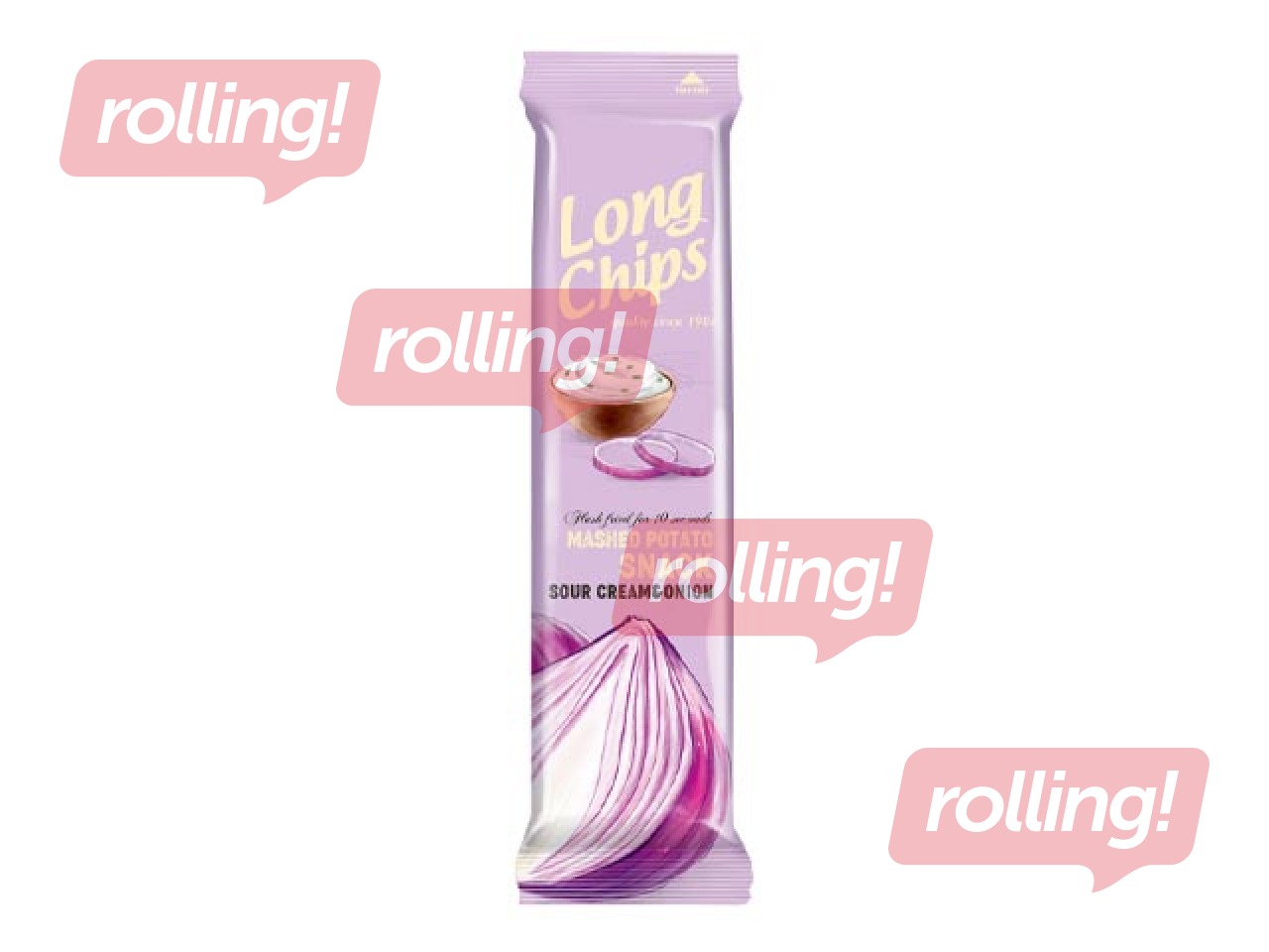 Чипсы Long Chips, со вкусом сметаны и лука, 75г