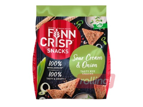 Suupiste Finn Crisp, hapukoore ja sibulaga, 150g