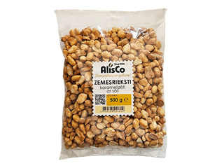 Röstitud maapähklid soolaga, karamelliseeritud 500g, AlisCo
