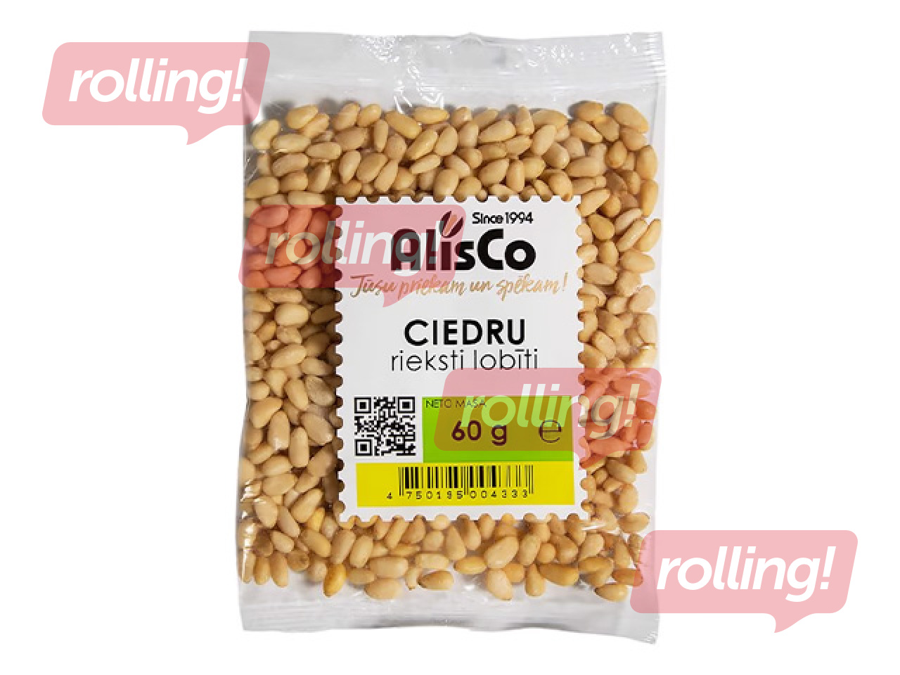 Кедровые орехи 60g,  AlisCo