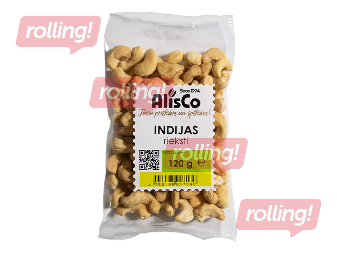  India pähklid  120g, premium,  AlisCo