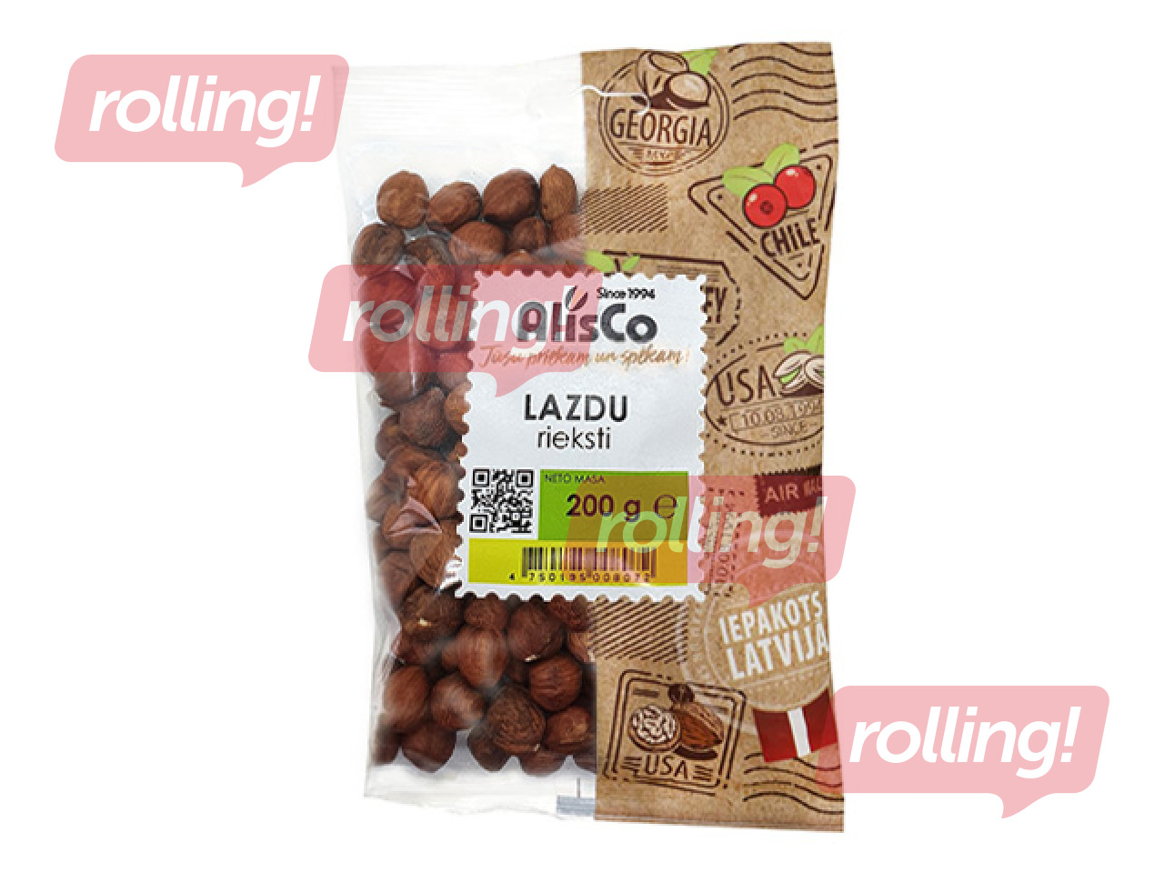Sarapuupähklid, kooritud  200g , AlisCo