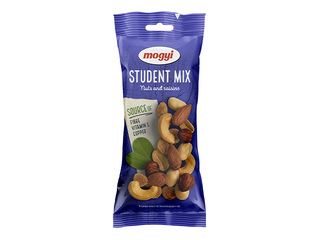 Pähklisegu Mogyi Student Mix, pähklid ja rosinad, 70g