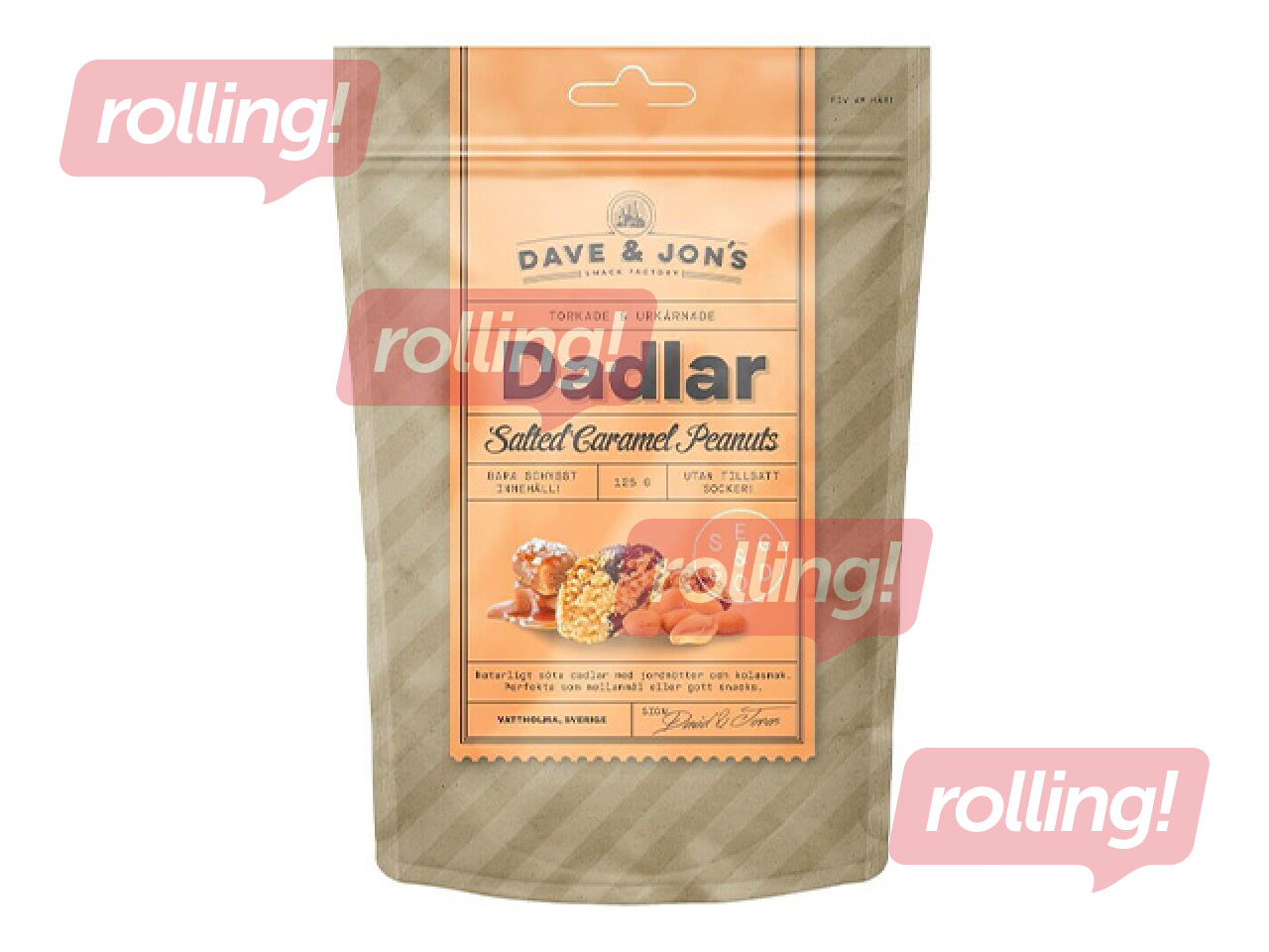 Datlid Dave & Jon’s, Salted Caramel Peanuts, 125g