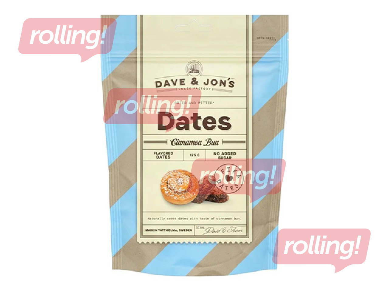 Dateles Dave & Jon’s, Cinnamon Bun, 125g