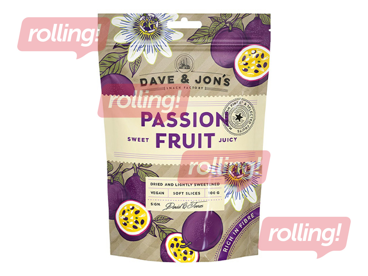 Kuivatatud marakuja Dave & Jon's, 100g