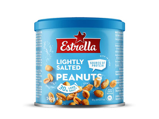 Kergelt soolatud maapähklid Estrella, 140g
