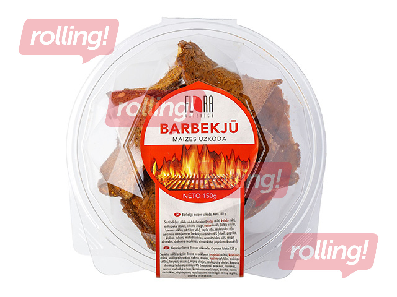 Bread snack Flora with barbecue flavour, 150g