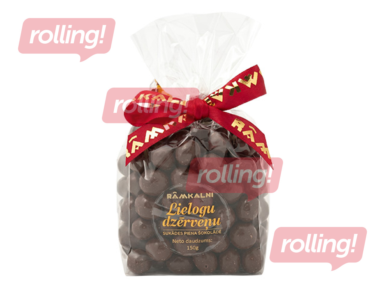 Sukaadid Rāmkalni, suured jõhvikad piimašokolaadis, 150g
