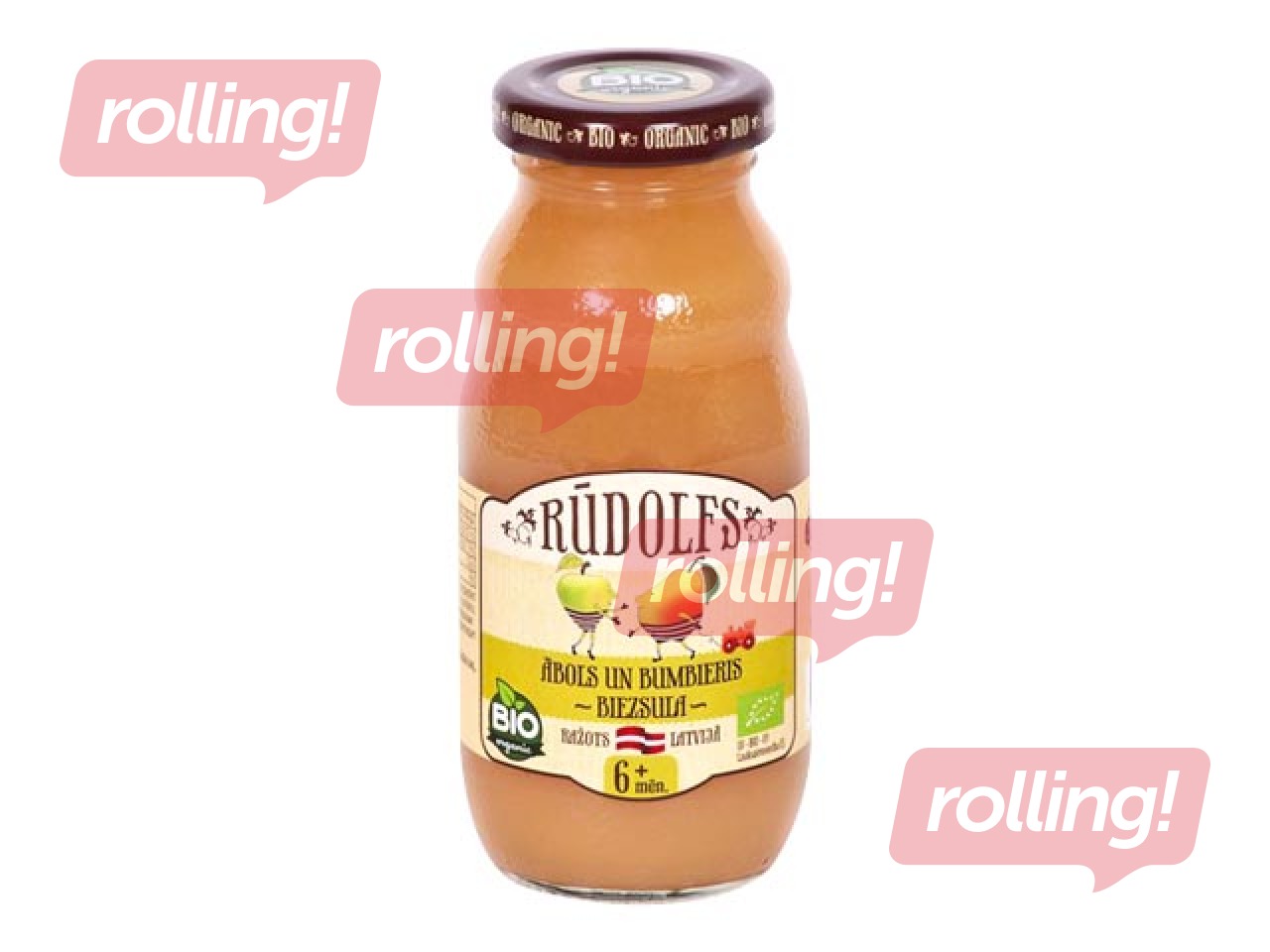 Biezsula Rūdolfs ābols un bumbiers BIO, 260ml (no 4 mēnešiem) (Minimālais pasūtījums 6 gab.) 