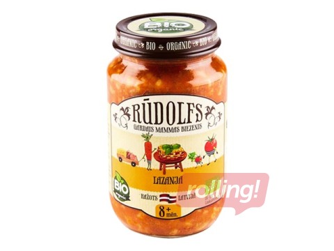 Lasanje lastele Rudolfs BIO, alates 8 kuust, 190g (Miinimumtellimus 6 tükki.)