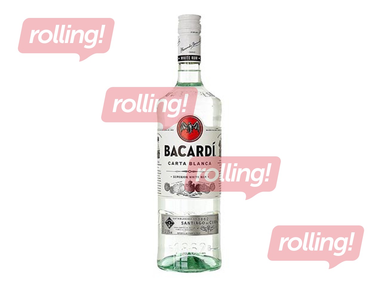 EE Rumm Bacardi Carta Blanca, 37,5%, 1L