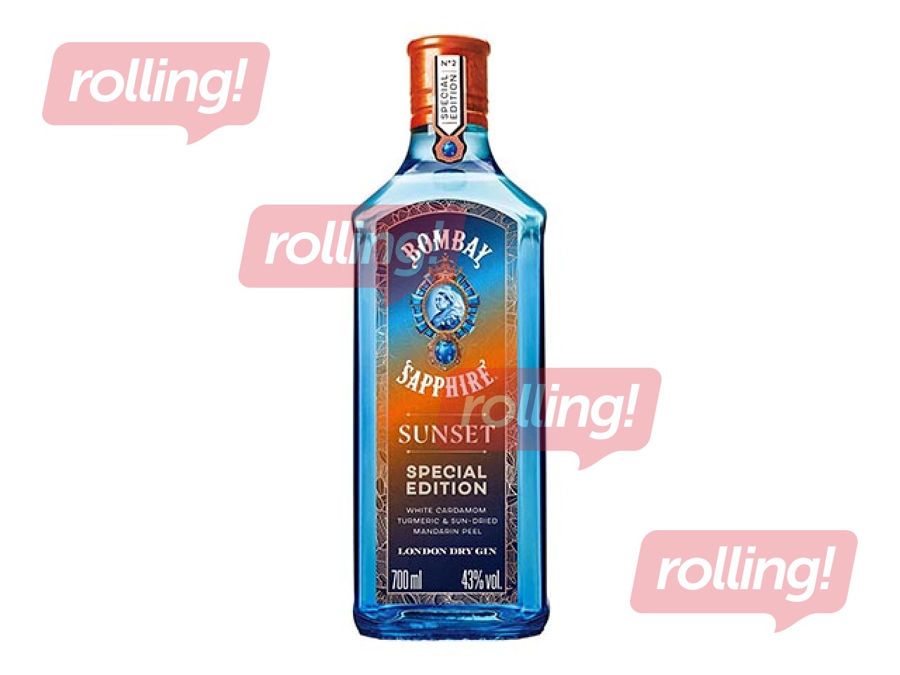 Džins Bombay Sapphire Sunset 43%, 0.7l