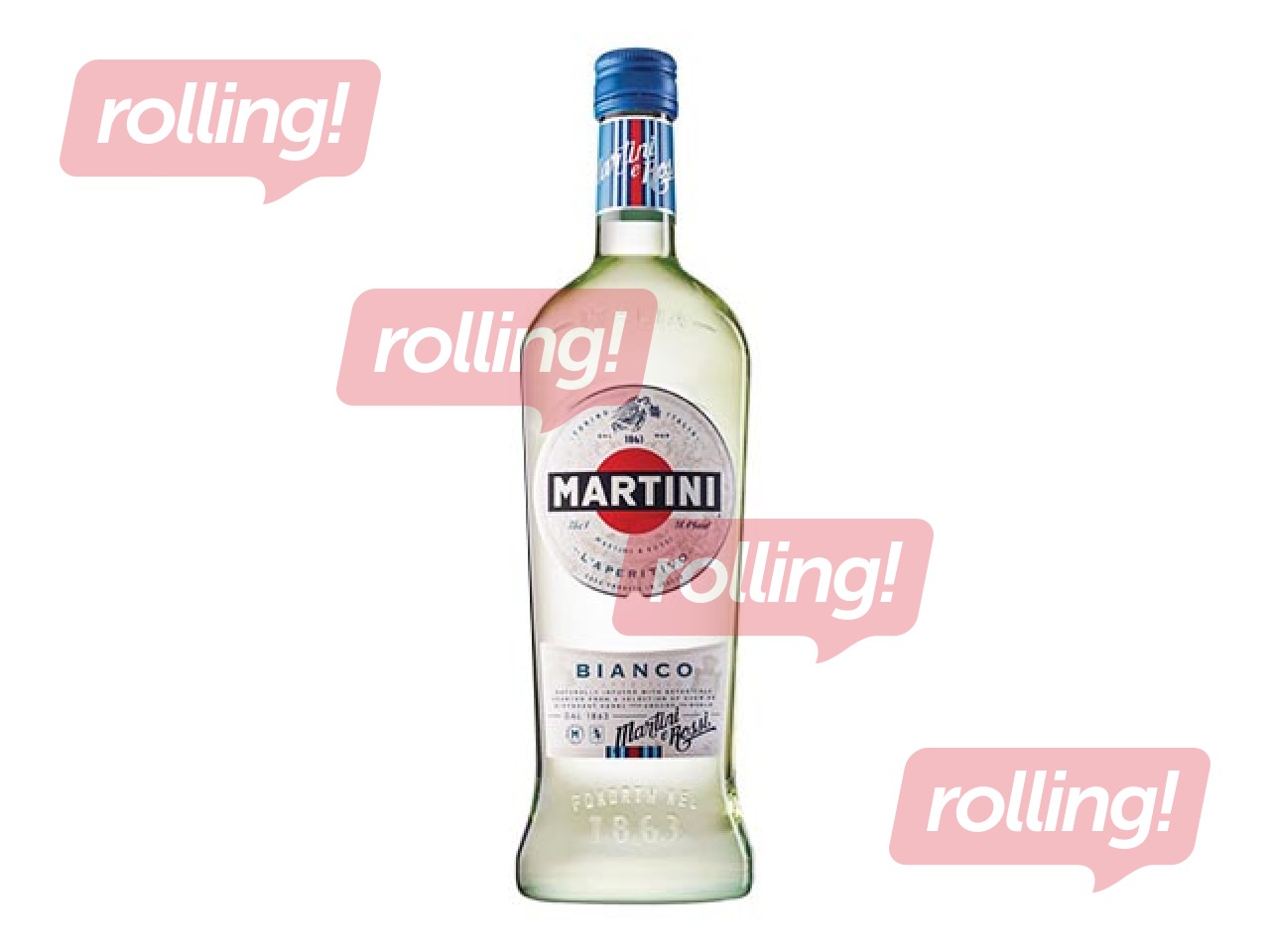Vermuts Martini Bianco, 15%, 1L