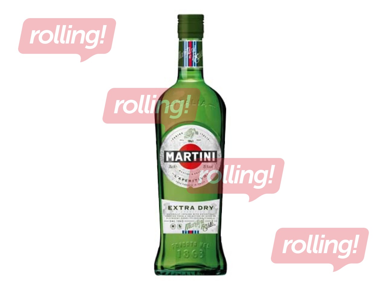 Вермут Мартини Экстра Драй, 15%, 1л