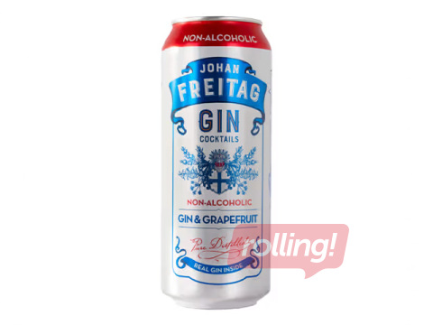 Alkoholivaba kokteil Johan Freitag Gin & Grapefruit, 500ml (taarapant hinnas)