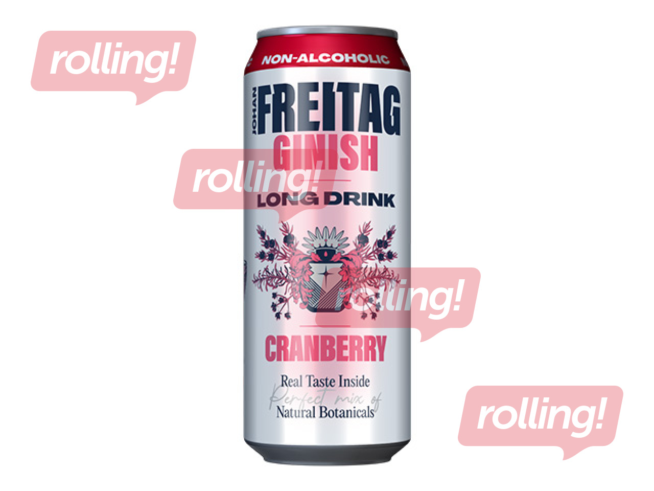 Alkoholivaba kokteil Johan Freitag Ginish Long Drink, jõhvika, 500ml (pandipakend sisaldub hinnas)