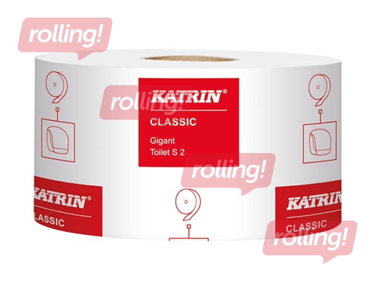 Tualettpaber Katrin Classic Gigant S2, 12 rulli, 2 kihti, valge