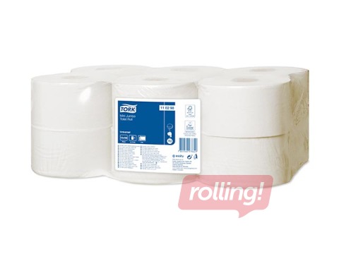 Tualettpaber Tork Universal Mini Jumbo T2, 12 rulli, 2 kihti, valge