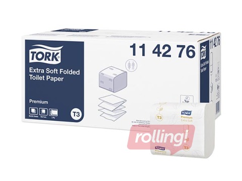 Tualettpaber Tork Premium Extra Soft T3, 2 kihti, valge, 30 tk.