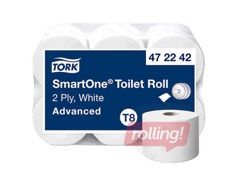Tualettpaber Tork Smart One, 2 kihti, valge, 6 rulli