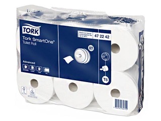 Tualettpaber Tork Smart One, 2 kihti, valge, 6 rulli