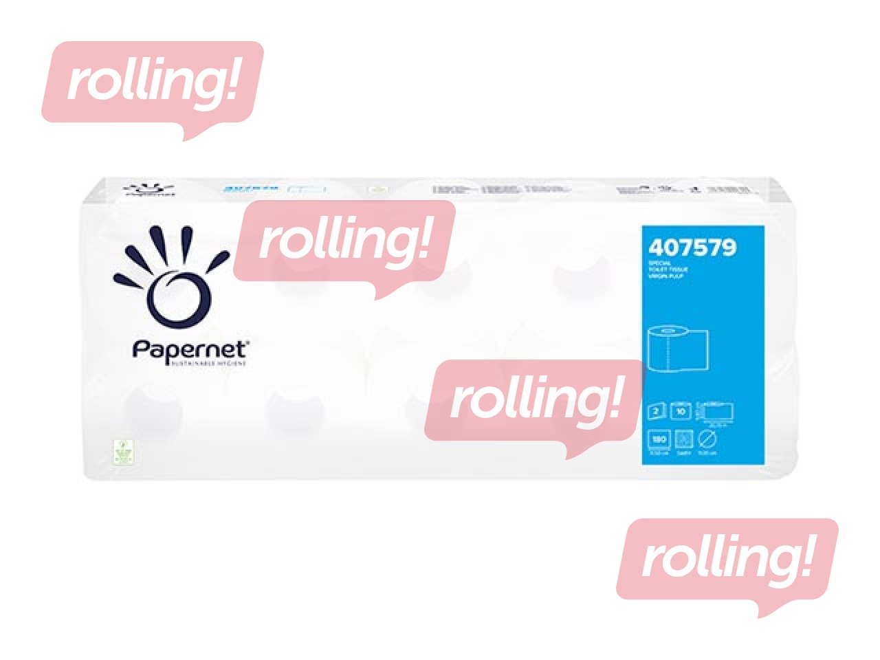 Tualettpaber Papernet Special, 8 väikest rulli, 2 kihti , valge