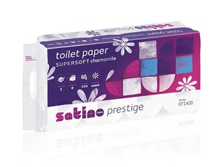 Toilet paper Satino Prestige Kamille, 3 ply, 64 rolls
