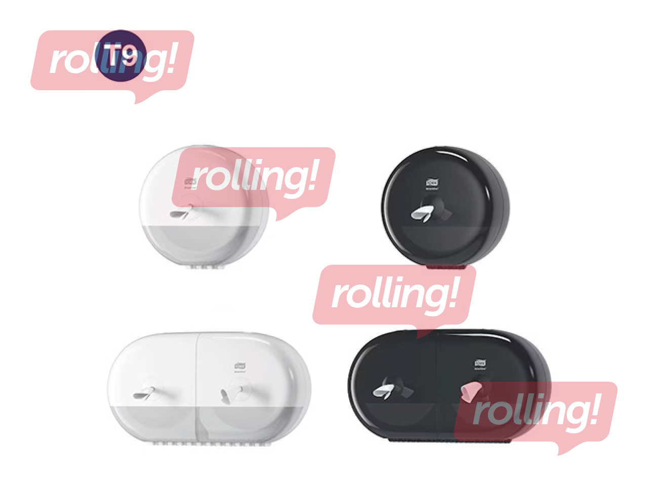 Tualetes papīrs Tork SmartOne Mini T9, 2 slāņi, balts, 12 ruļļi