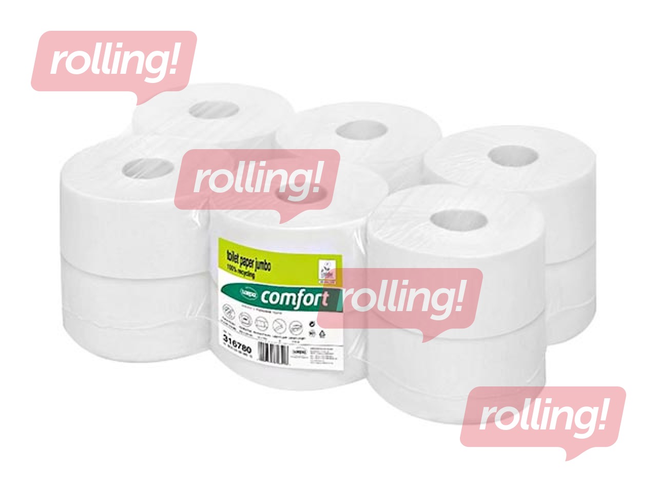 Toilet paper Satino Comfort, Ø18 cm, 150m, 12 rolls