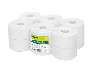 Туалетная бумага Satino Comfort, Ø18 см, 150м, 12 рулонов