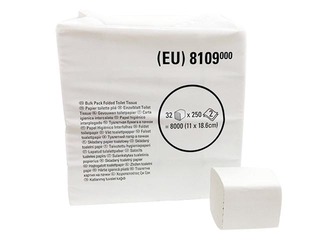 Tualettpaber lehtedena Kimberly Clark Scott 8109 (V), 2 kihti, 11,7 x 18,6 cm, 32 pakki