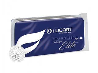Toilet paper Lucart Strong Elite 8.3, 8 rolls, 3 layers, 30 m, white