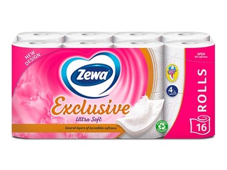 Toilet paper Zewa Exclusive, 4 layers, 16 rolls