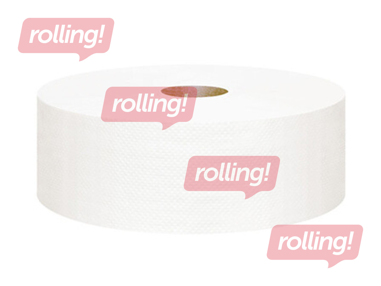 Toilet paper Cleanline Jumbo, 2-ply, white, 150m, 16 rolls